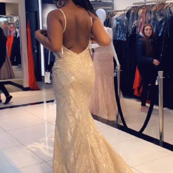 Dresses & Skirts - Gold Prom Dress